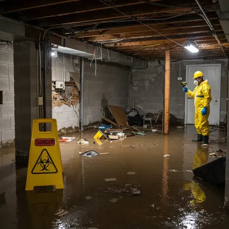 Flooded Basement Electrical Hazard in Brackenridge, PA Property